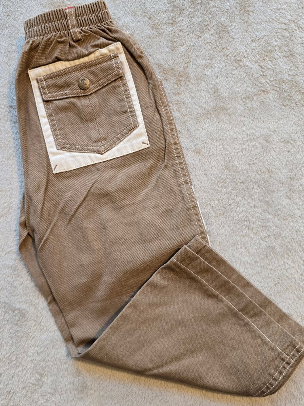 Meihaizi Kids Brown Wide-Leg Cargo Pants - Eco Adventure Eco-Cruise Streetwear -